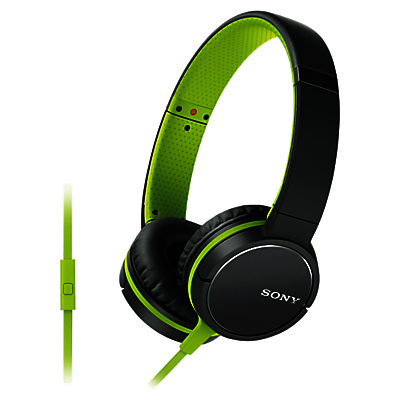 Sony MDR-ZX660APG On-Ear Headphones with Inline Mic/Remote Lime green Sony MDR-ZX660APG On-Ear Headphones with Inline Mic/Remote Lime green